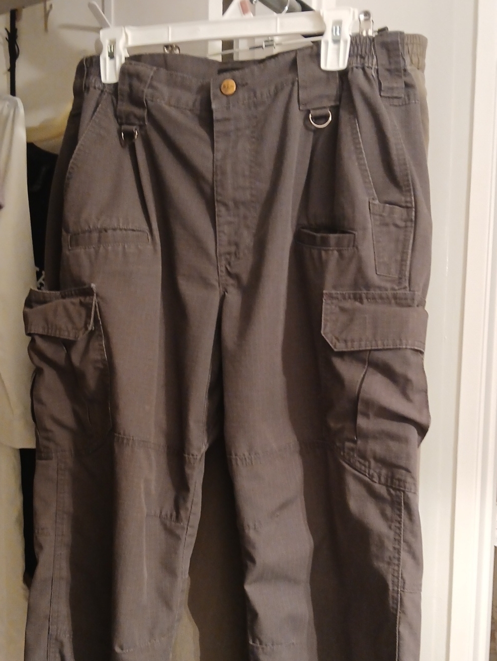 Men's Cargo Pants in Dark Gray - Functional Pocket Utility Water Resistant